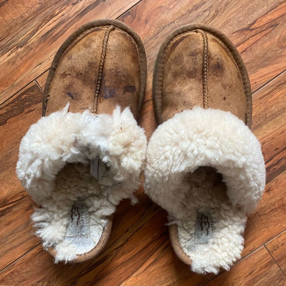 UGG Tan and Cream Women's Slippers 8